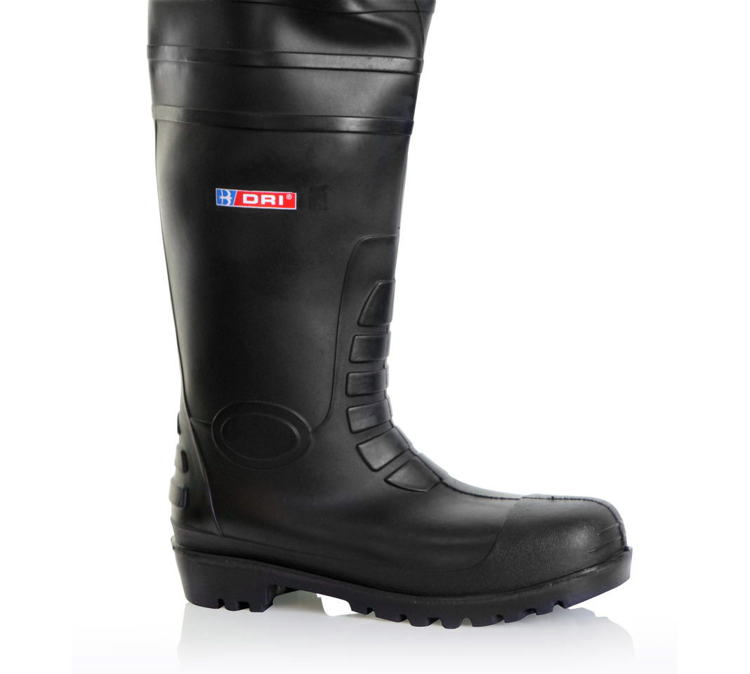 B-Dri Black S5 SRC Waterproof Steel Toe Cap Safety Wellington Boots