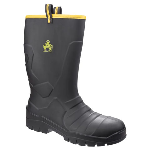 Amblers AS1008 S5 SRC Black PVC Thermal Lined Steel Toe Cap Safety Rigger Boots