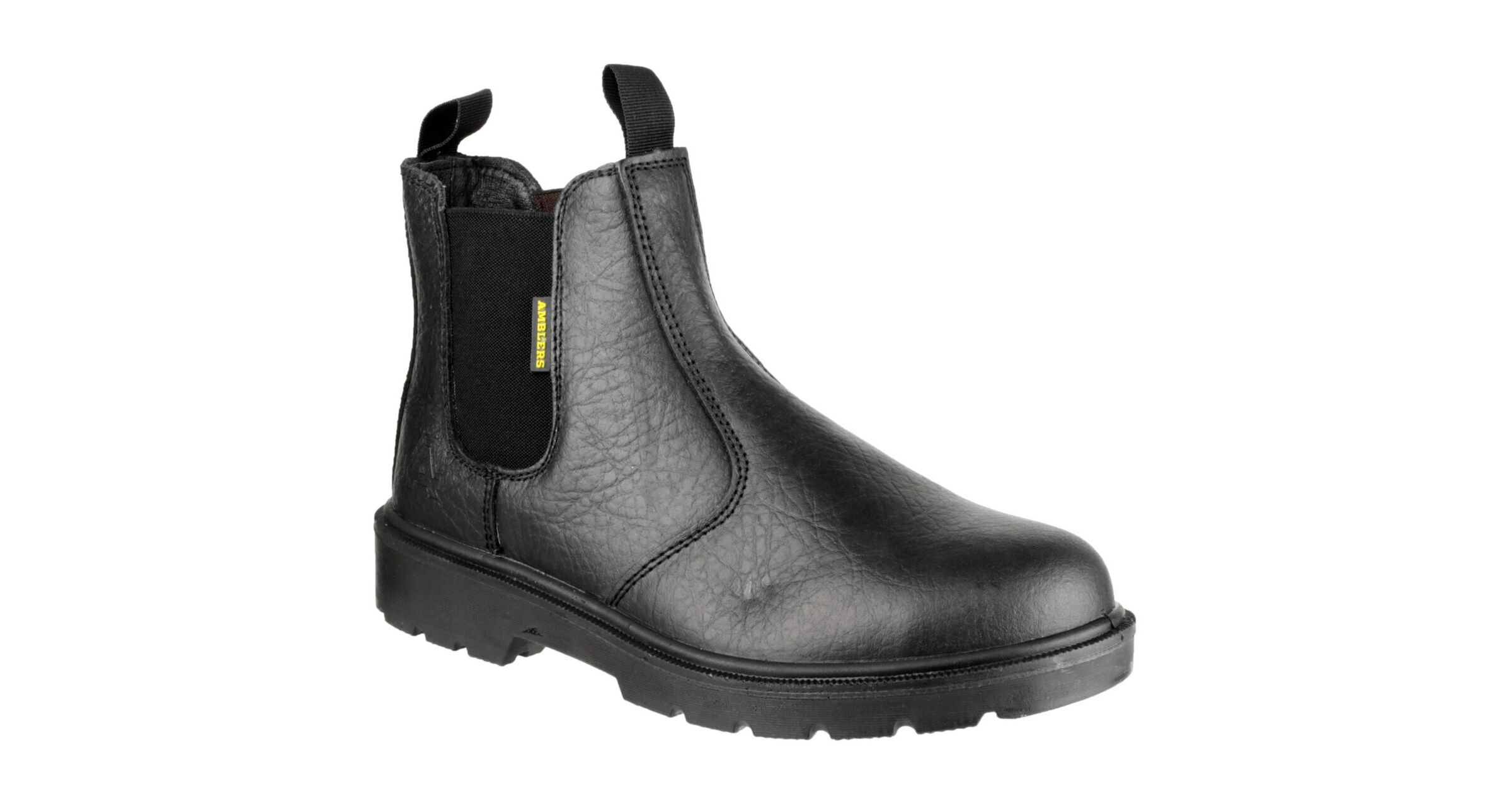 Amblers FS116 SBP SRA Black Steel Toe Cap Chelsea Dealer Safety Boots