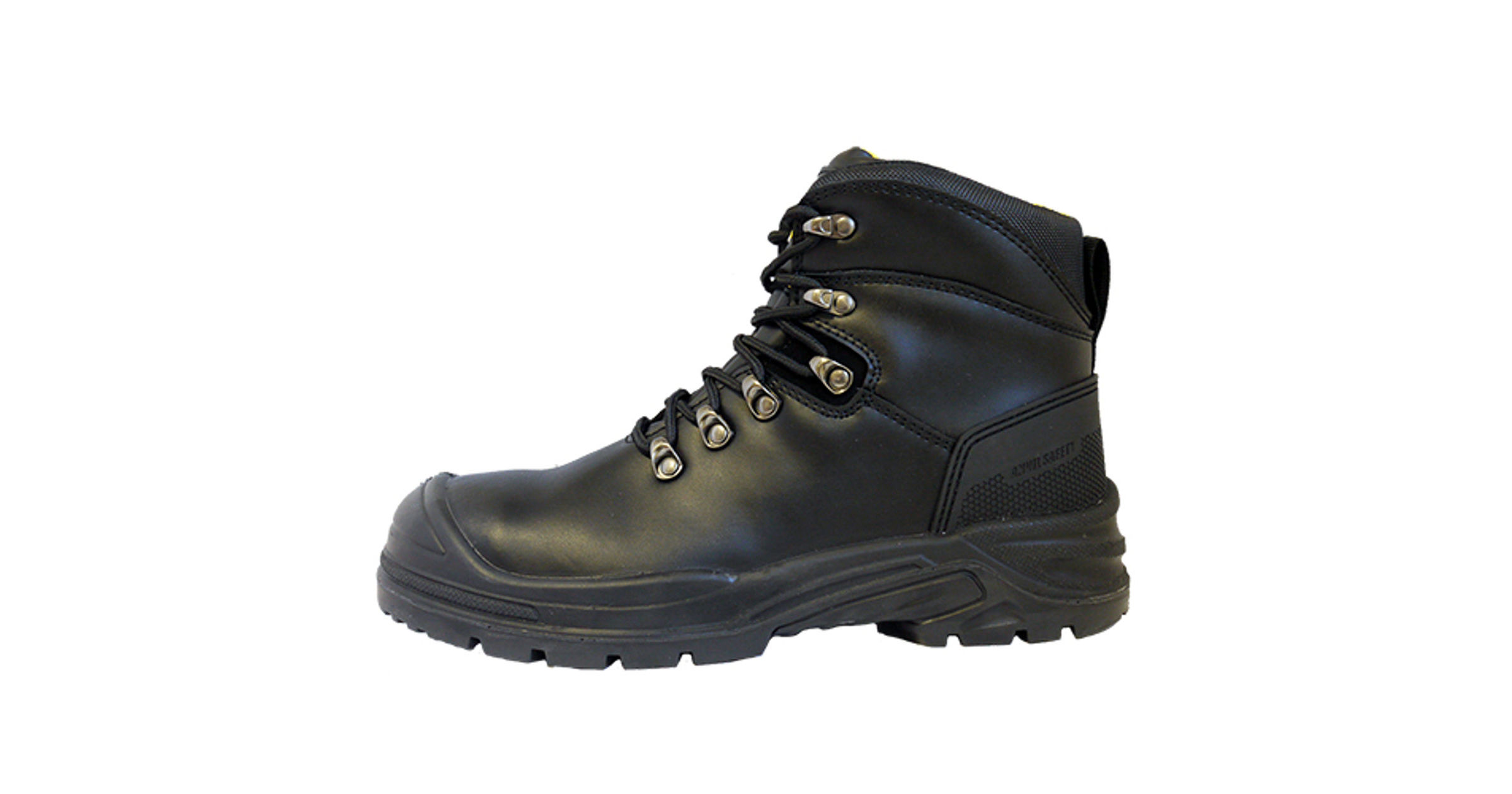 Anvil Safety Bristol S3 SRC Black Leather Steel Toe Cap Wide Fit Safety Boots 