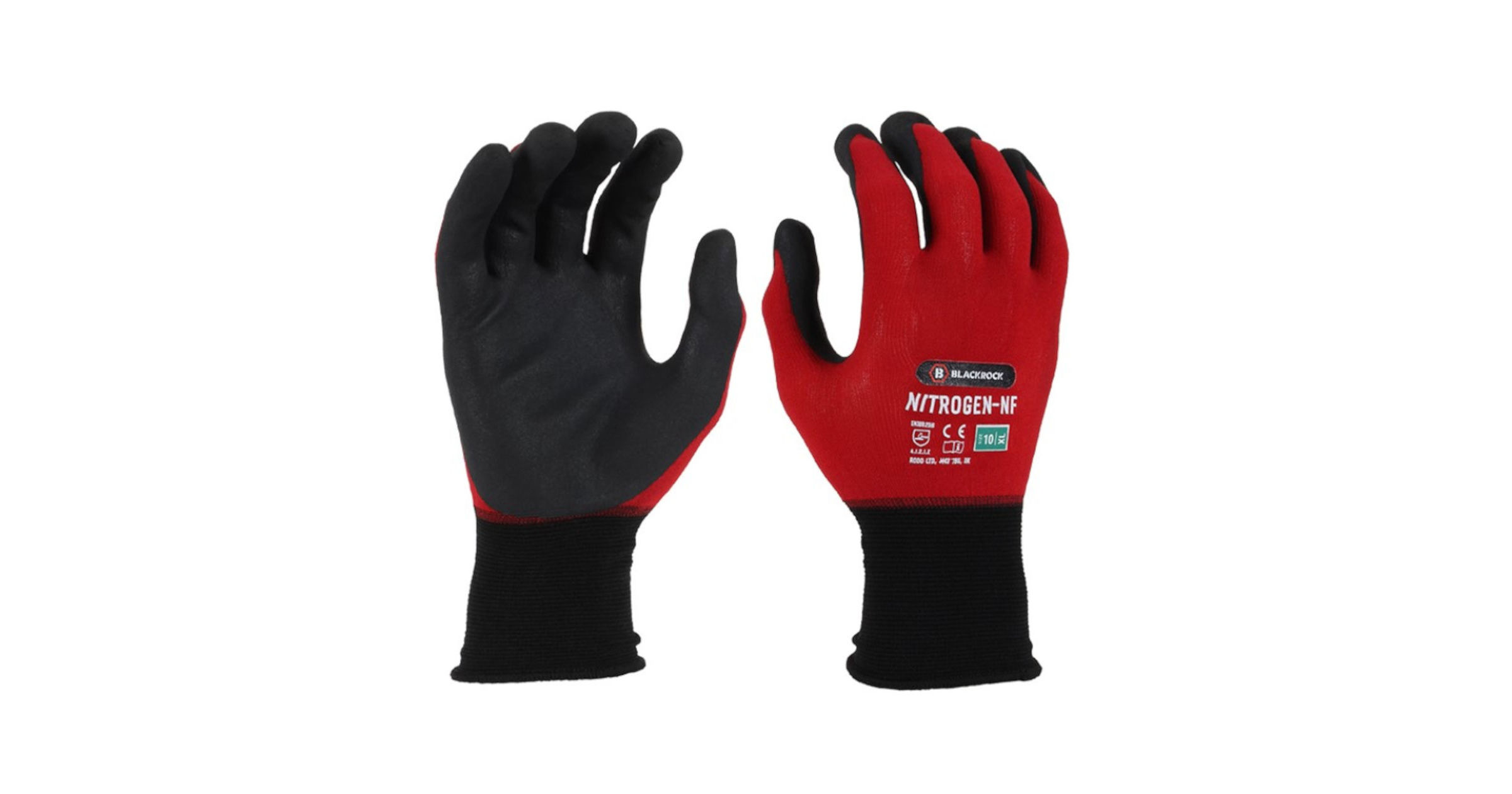 Blackrock Nitrogen N-F Nitrile Palm Oily Grip Wet or Dry Work Gloves