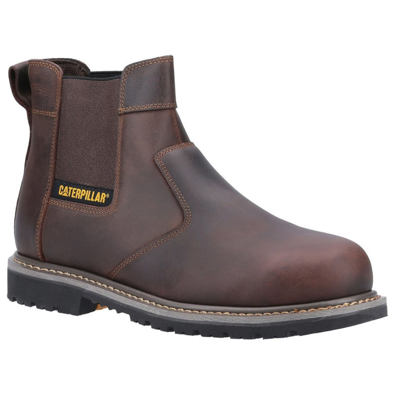 Caterpillar CAT Powerplant Chelsea Dealer SB Brown Steel Toe Cap Safety Boots