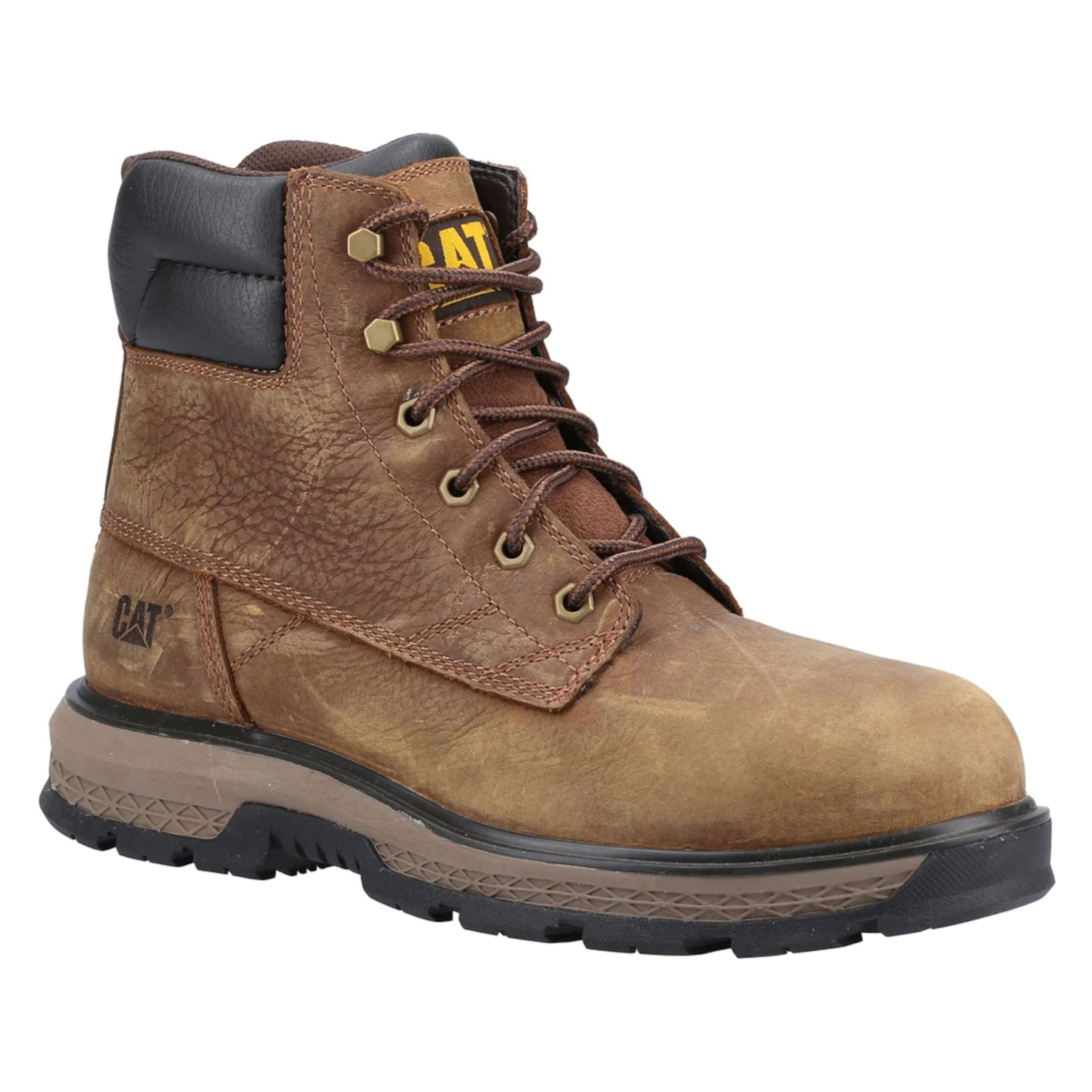 Caterpillar CAT Exposition 6 S3 SRC Brown Steel Toe Cap Safety Boots