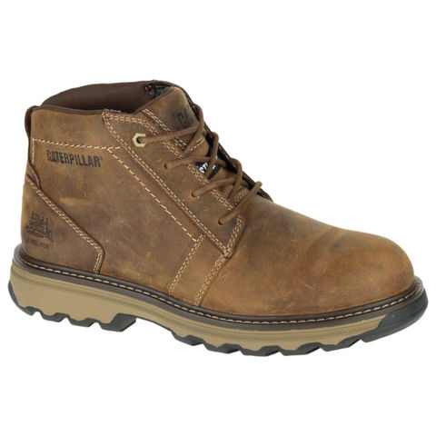 Caterpillar CAT Parker S1P SRC Men's Brown Steel Toe Cap Safety Boots