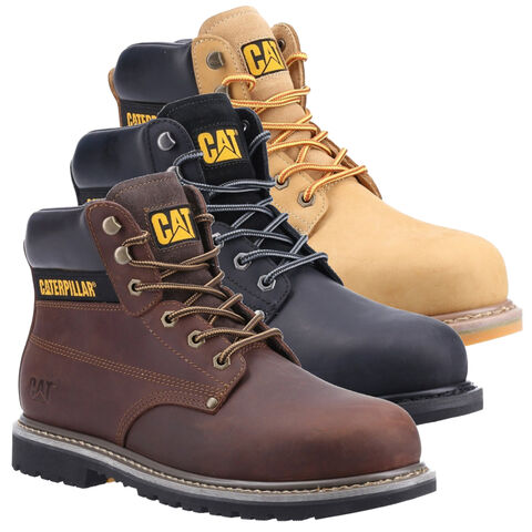 Caterpillar CAT Powerplant SB HRO SRA Mens Steel Toe Cap Safety Boots