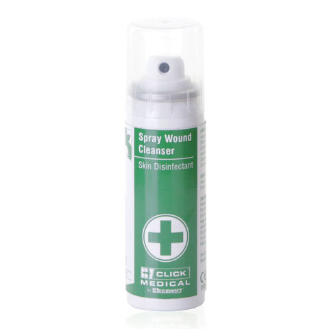 Click Medical CM0379 Wound Cleanser Skin Disinfectant First Aid Aerosol 70ml