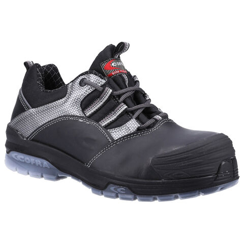 Cofra Caravaggio S3 SRC Black Grey Metal Free Safety Shoes Composite Toe Cap