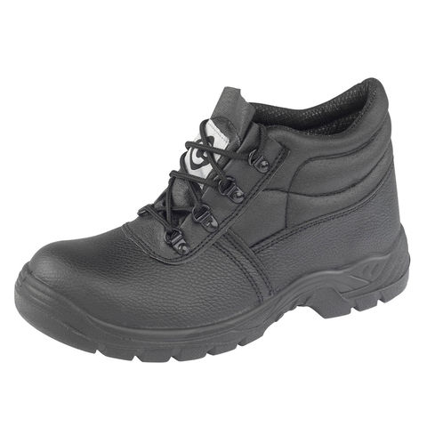 Contractor 100 Black Leather S1 Chukka Style Steel Toe Cap Work Safety Boots