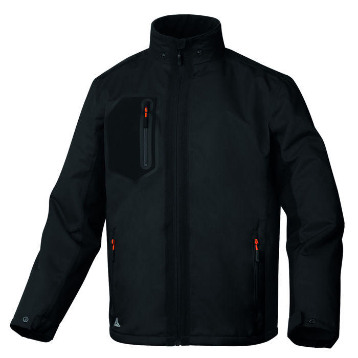 Delta Plus Aren Waterproof Padded Men's Rain Jacket Parka Coat Black