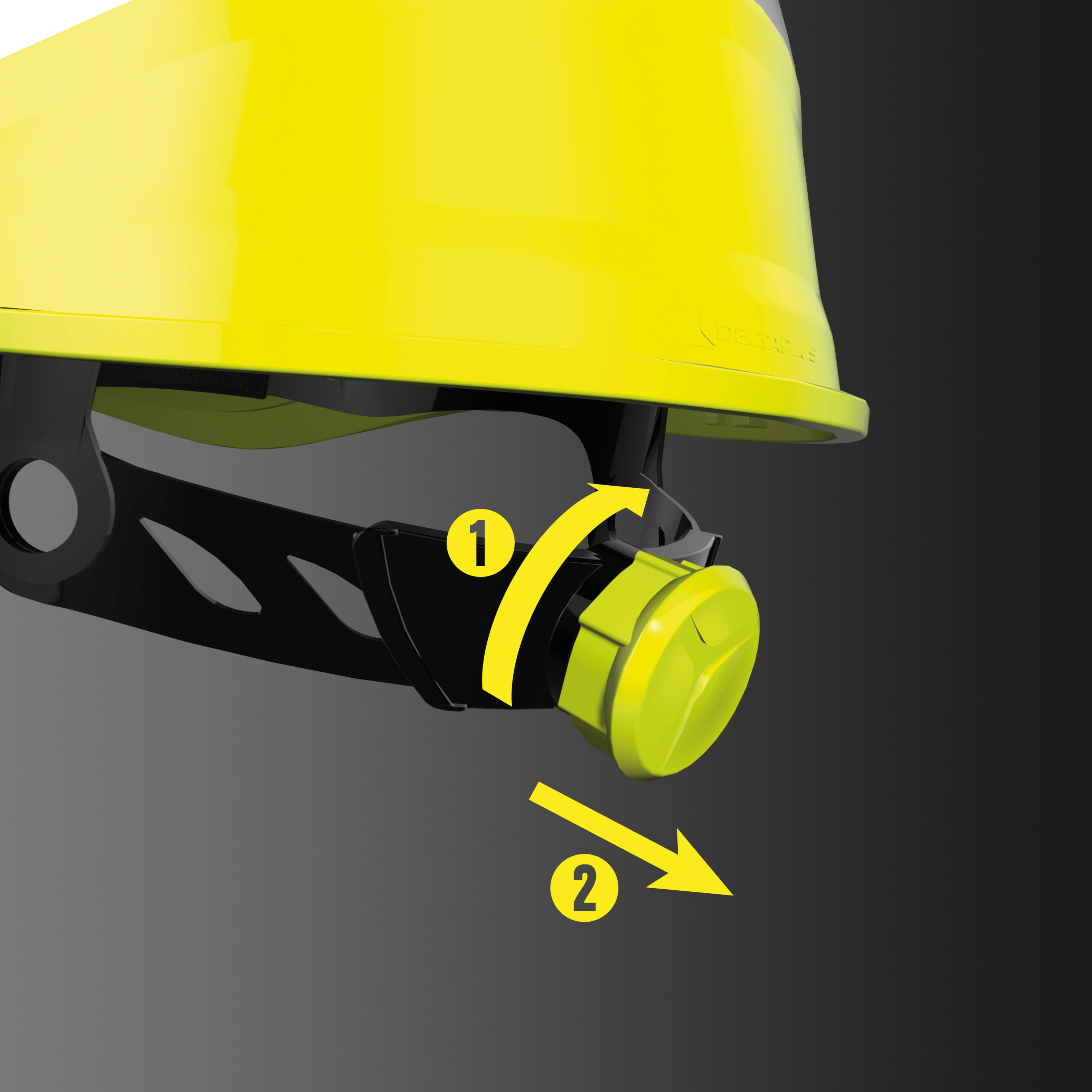 Delta Plus Diamond V Safety Helmet High Hi Vis Viz Hard Hat Baseball