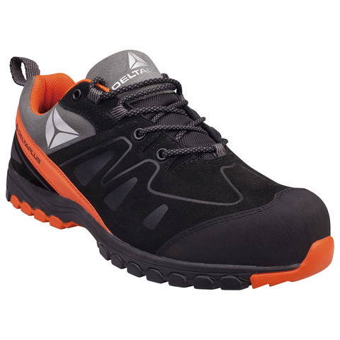 Delta Plus Brooklyn Black S3 HRO Metal Free Composite Toe Safety Trainers