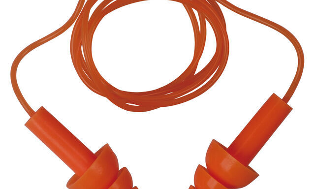 Delta Plus CONICFIT01 32dB Orange Corded Silicone Ear Plugs - 10 Pairs