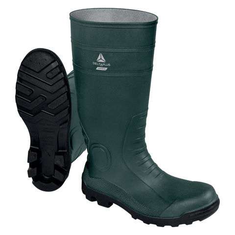 Delta Plus Copper S5 SRA Green Waterproof Steel Toe Cap Wellington Boots Wellies