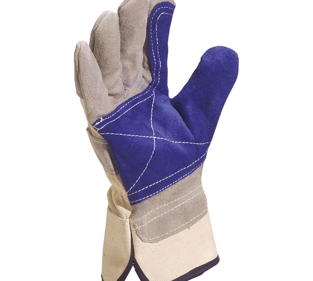 Delta Plus DS202RP Grey & Blue Safety Work Canadian Rigger Gloves