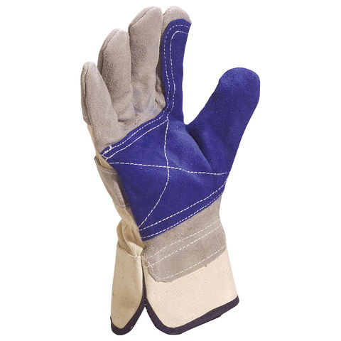 Delta Plus DS202RP Grey & Blue Safety Work Canadian Rigger Gloves