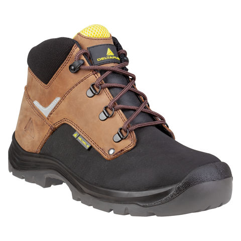 Delta Plus Gobi S3 SRC Black & Brown Composite Toe Cap Safety Boots
