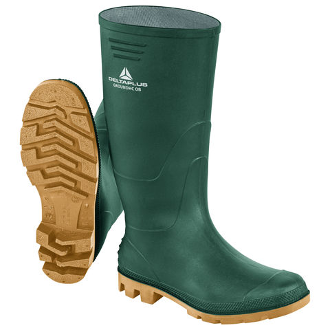 Delta Plus Ground HC Green PVC Waterproof Wellington Boots Wellies Rainboots