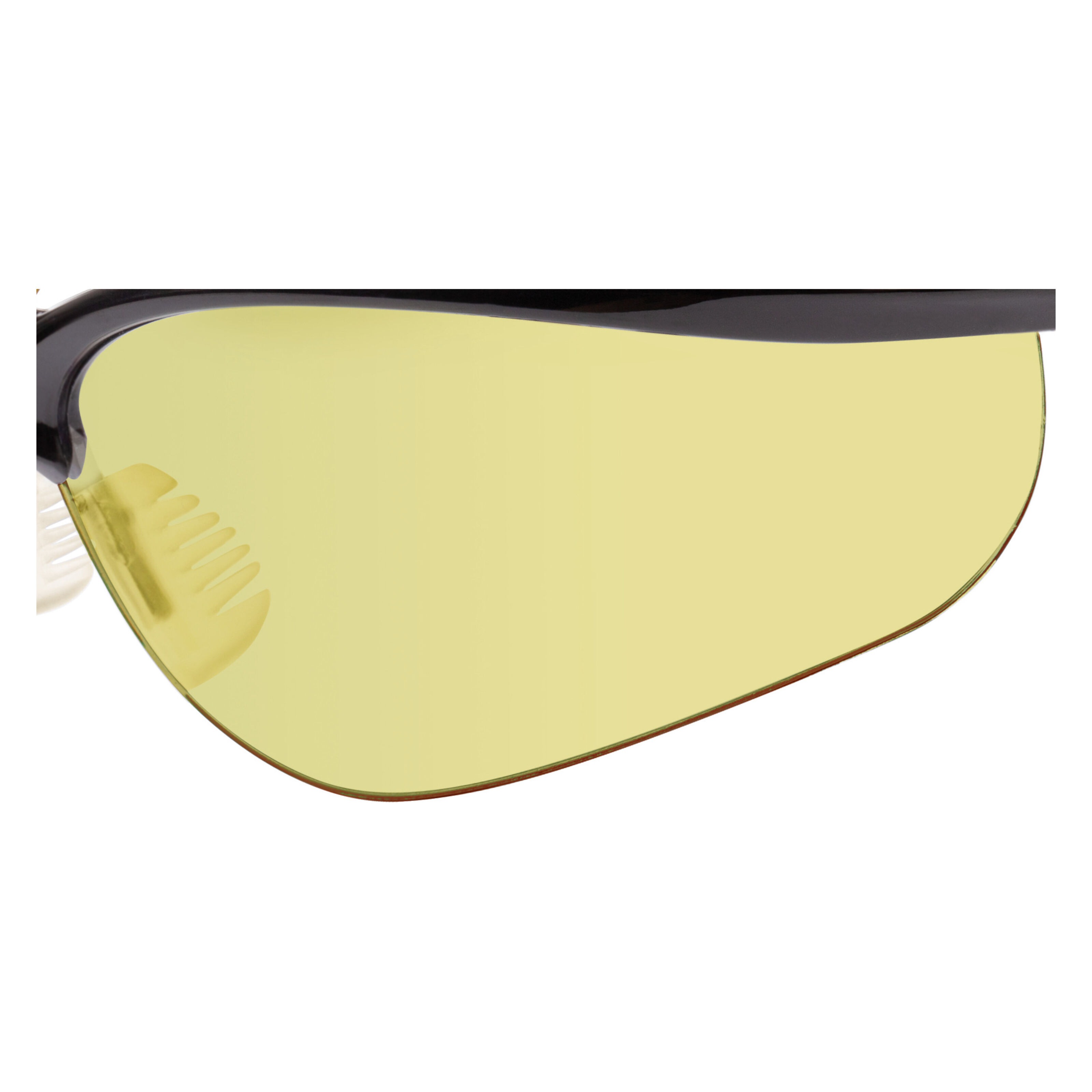 Deltaplus BRAV2JA Sicherheitsbrille – Polykarbonat, Gelb, Mit Seitenschutz, 25 G