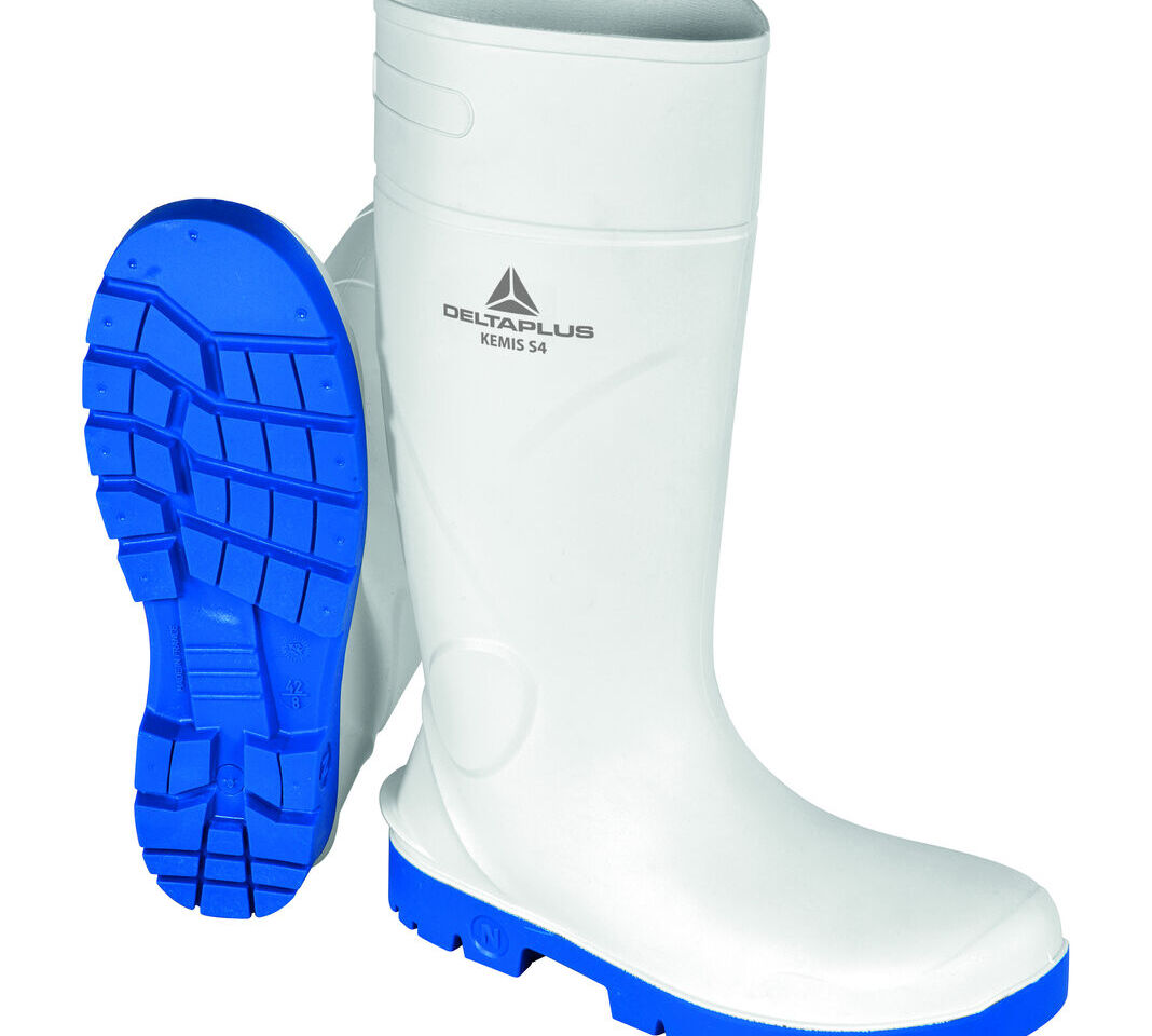 Delta Plus Kemis S4 SRC White Waterproof Steel Toe Cap Wellington Boots Wellies