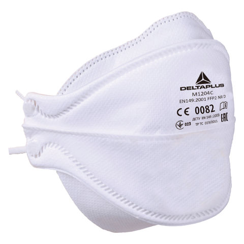 Delta Plus M1204 FFP2 P2 Foldable Face Mask Dust Masks Respirator - Box of 20