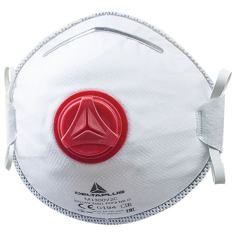 Delta Plus M1300V2 FFP3 P3 Disposable Respirator Dust Masks - Case 10