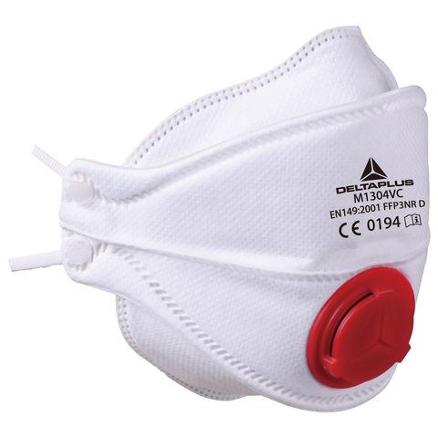 Delta Plus M1304V FFP3 P3 Foldable Dust Mask Respirator Box of 10