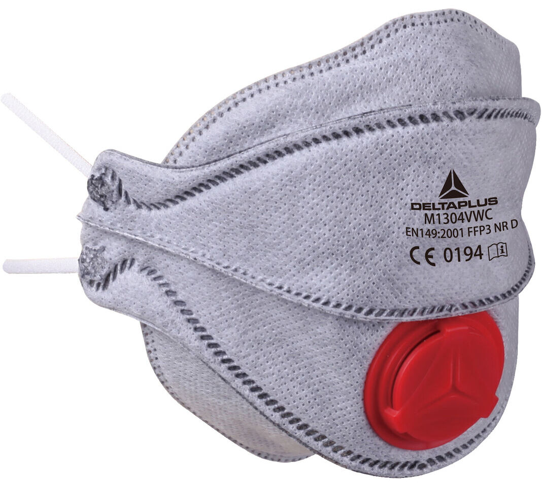 Delta Plus M1304VW FFP3 P3 Charcoal Dust Mask Respirators - Box of 10