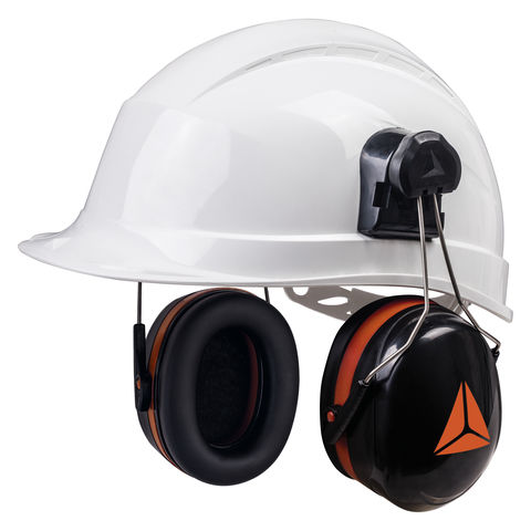 Delta Plus Magny Helmet 2 Black SNR 30 Hard Hat Clip On Ear Defenders Protector