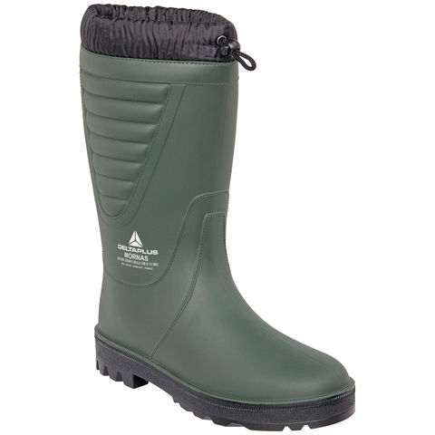 Delta Plus Mornas Green Fur Lined Cold Work Thermal Wellington Boots