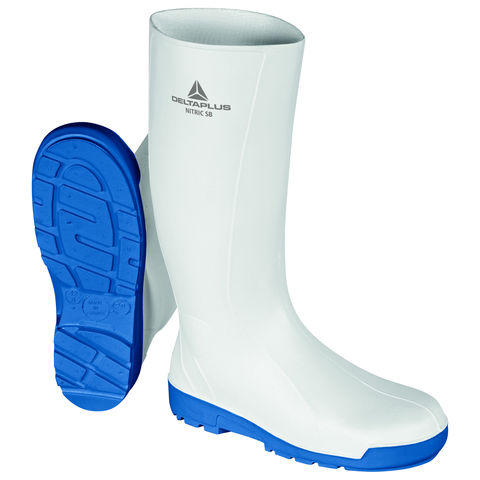 Delta Plus Nitric SB SRC White Waterproof Steel Toe Cap Wellington Boots Wellies