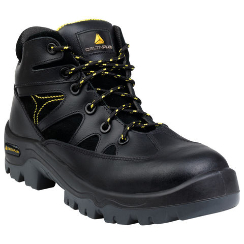 Delta Plus Ohio 3 S3 Black Leather Composite Toe Cap Metal Free Safety Boots