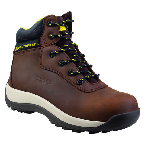 Delta Plus Saga S3 HRO Waxy Brown Leather Composite Toe Cap Work Safety Boots