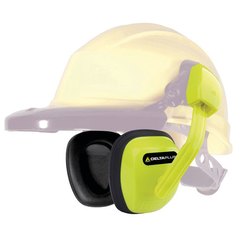 Delta Plus Suzuka 2 SNR 27dB Yellow Hard Hat Ear Defenders Ear Protectors Safety