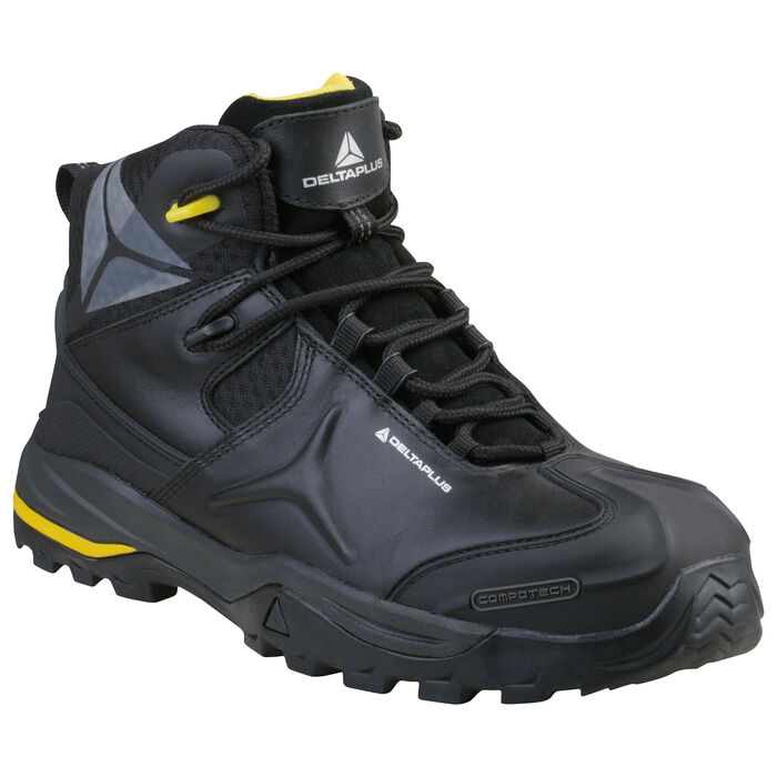 Delta Plus TW402 S3 Black 100% Metal Free Composite Toe Cap Safety Boots
