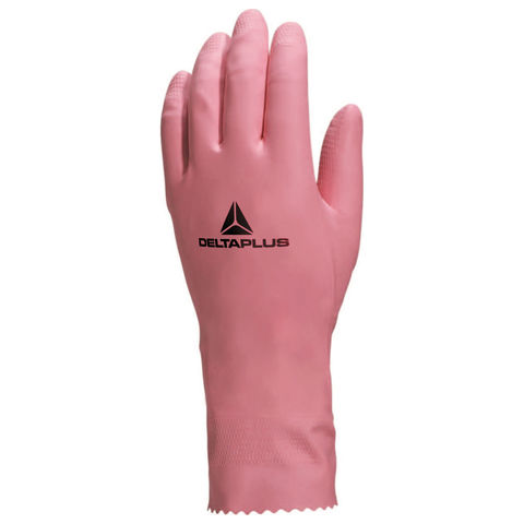 Delta Plus VE210 Zephir 210 Pink Latex Rubber Chemical Resistant Gloves