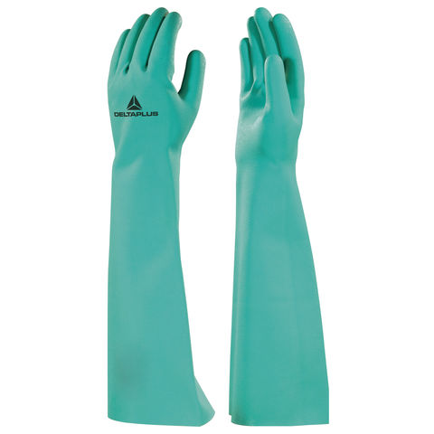 Delta Plus VE846VE Nitrex 846 Green Nitrile Chemical Resistant Gauntlets