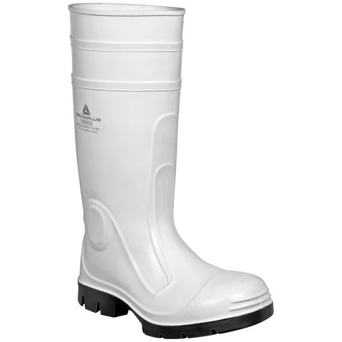 Delta Plus Viens Food Safe White Steel Toe Cap Safety Wellington Boots Wellies