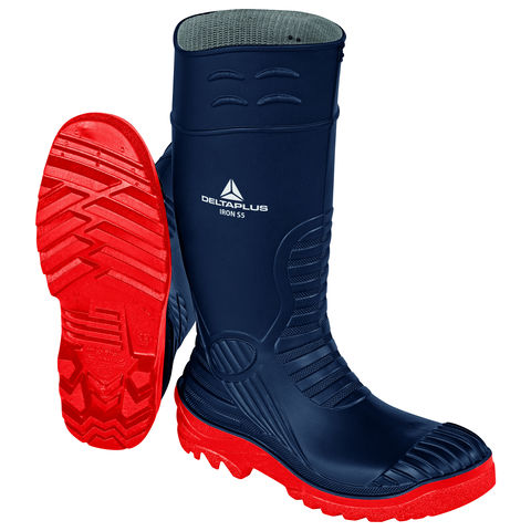 Delta Plus Iron S5 Navy Blue Waterproof Steel Toe Cap Wellington Boots Wellies