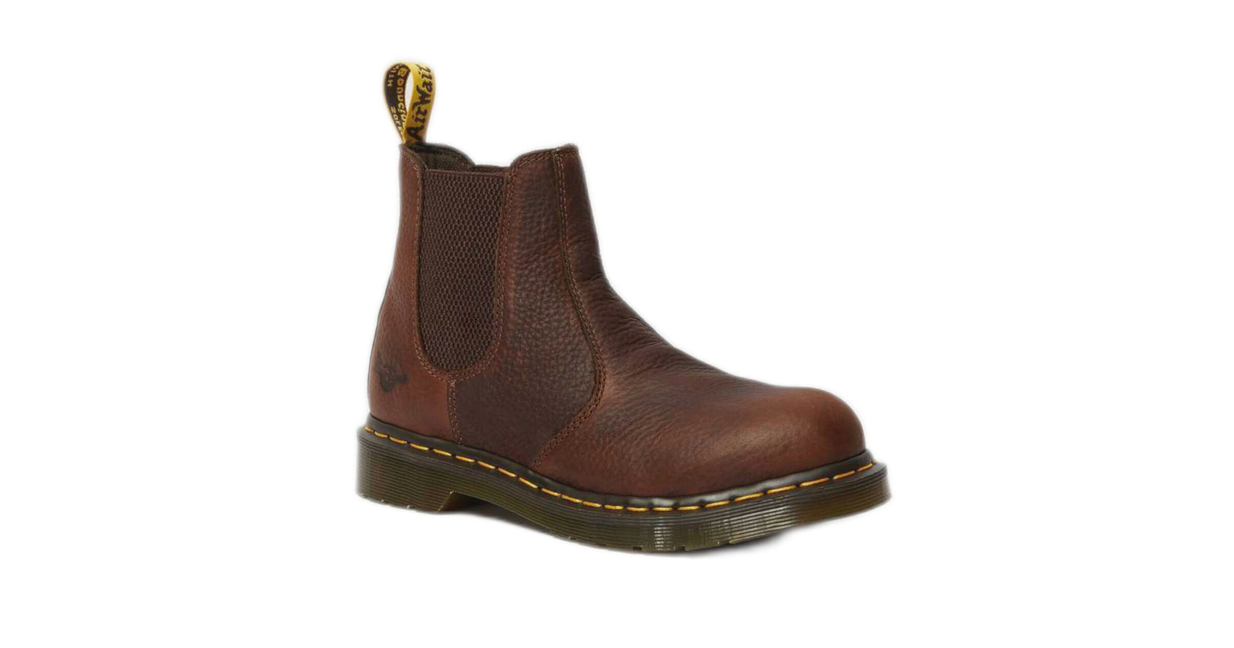 Dr Martens DM Docs Ladies Arbor Brown Steel Toe Cap Safety Chelsea Dealer Boots 