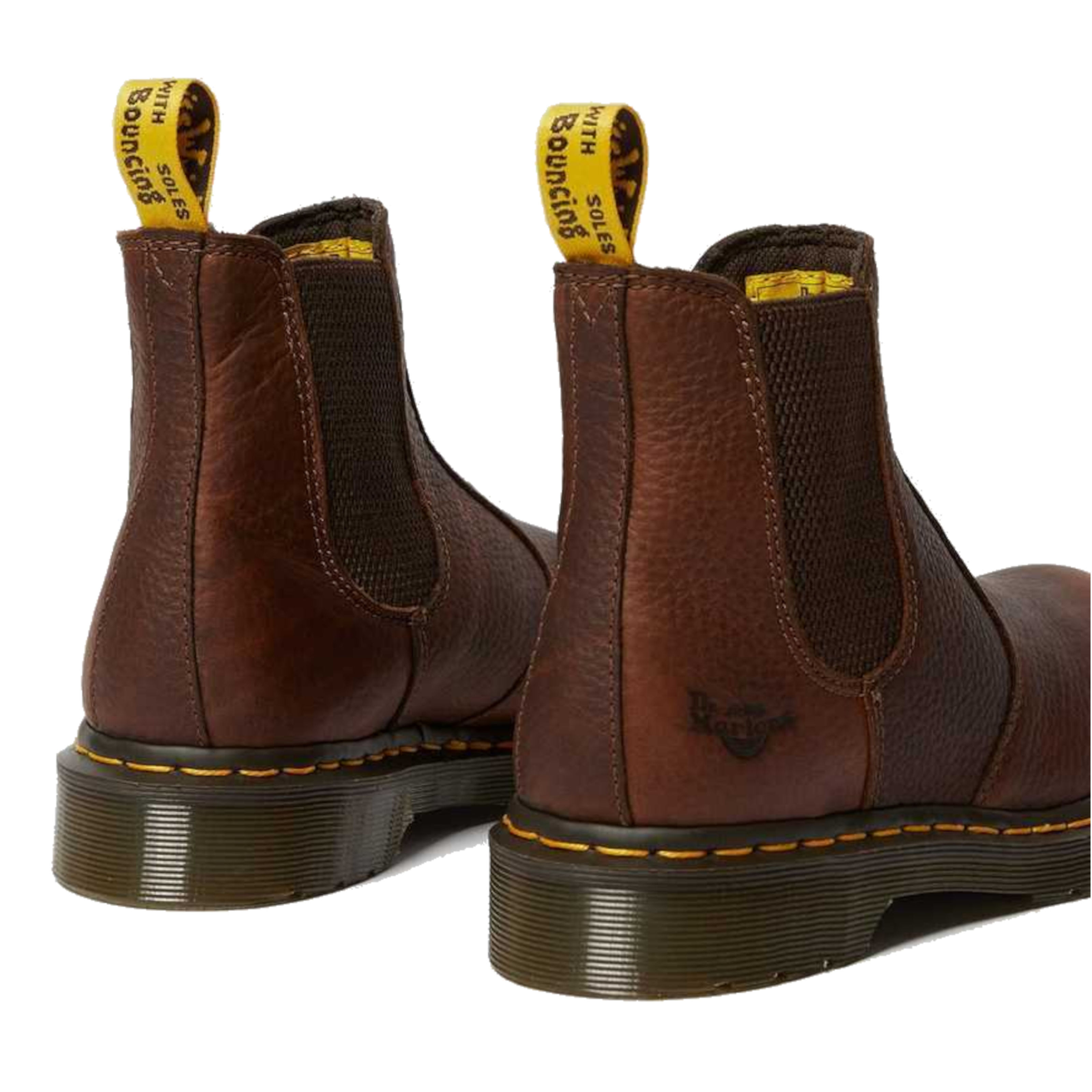 Dr Martens DM Docs Ladies Arbor Brown Steel Toe Cap Safety Chelsea Dealer Boots 