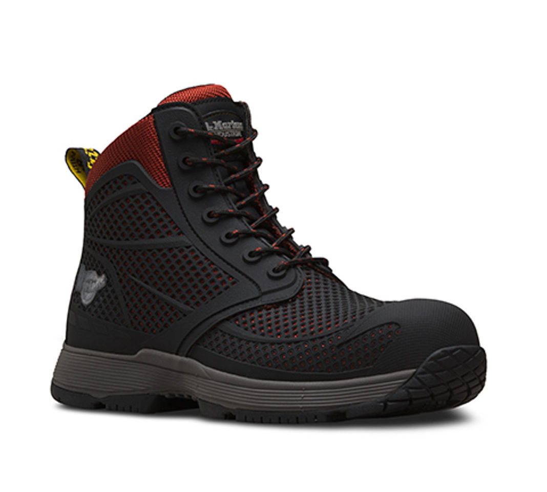 Dr. Martens Calamus ST Oxblood Composite Toe Cap Lightweight Safety Boots