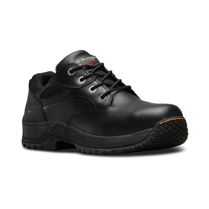 Dr Martens Calvert ST S1P Steel Toe Cap Black Leather Safety Shoes