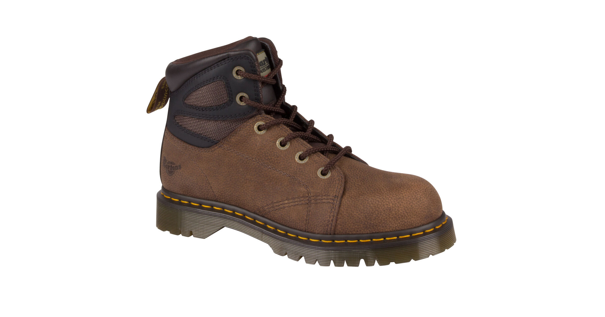 dr martens fairleigh brown safety boot