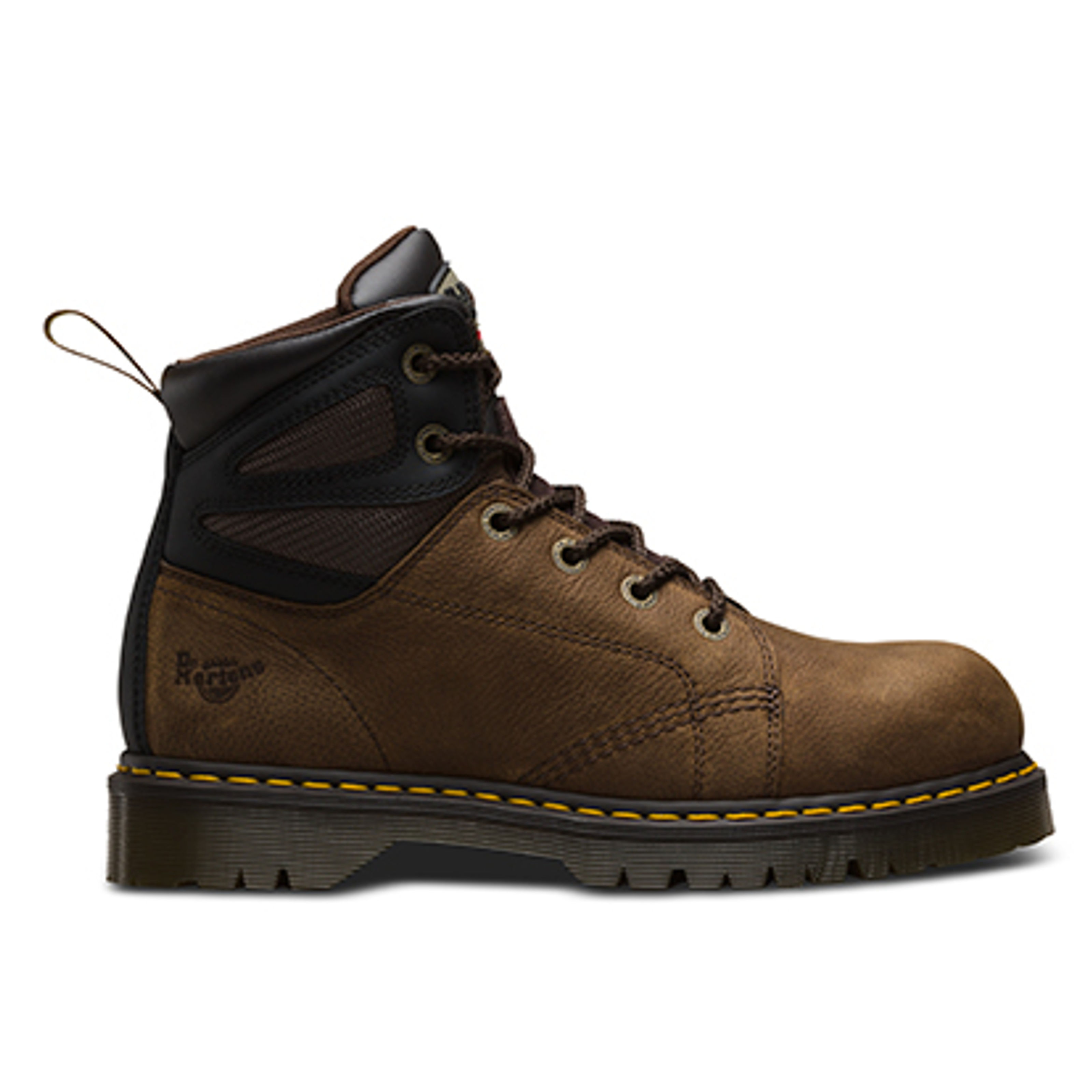 dr martens fairleigh brown safety boot