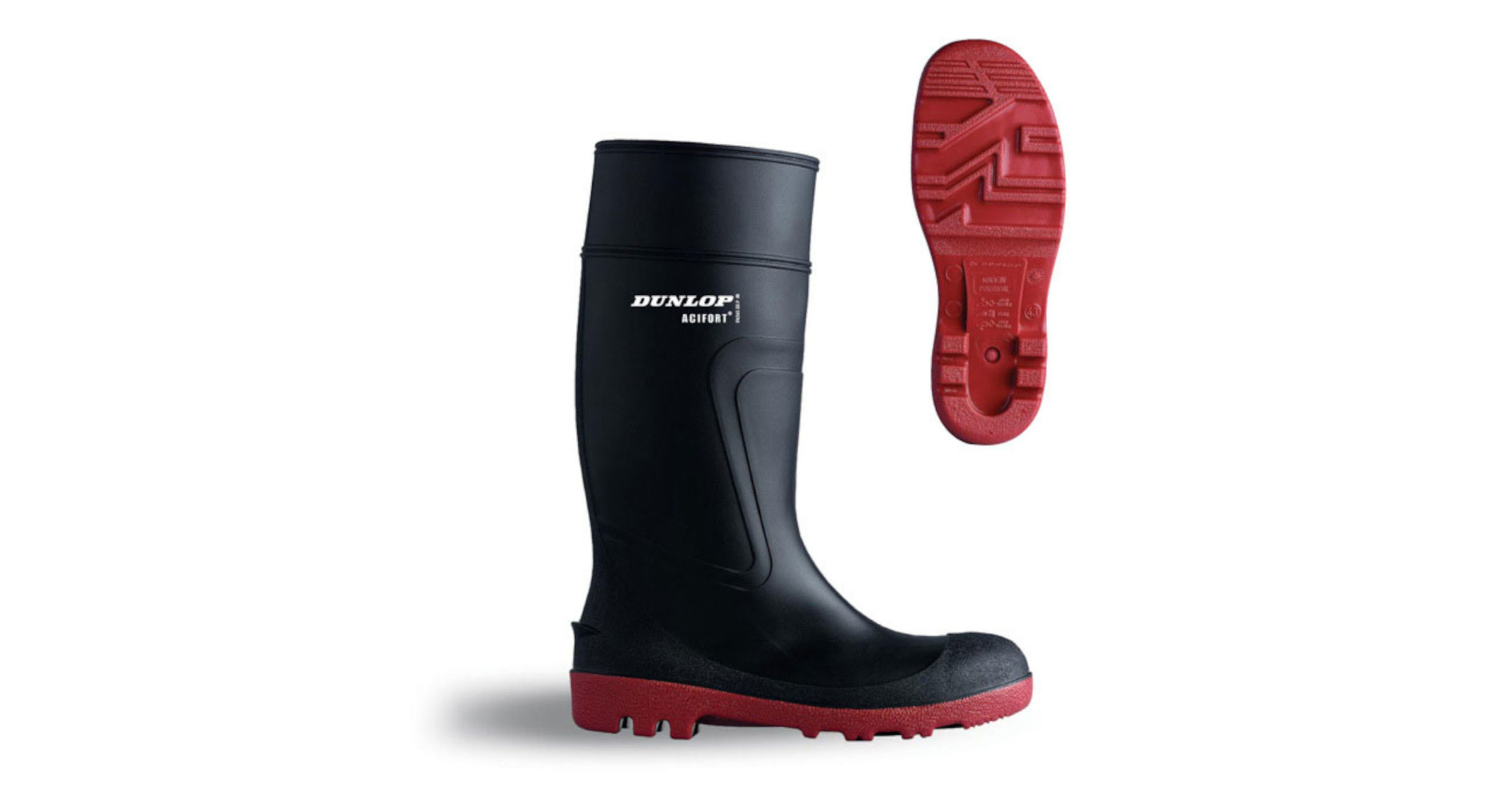 Stivali Wellington Dunlop Acifort Warwick – Neri, Piena Sicurezza Con Punta In Acciaio – Fatti In UK