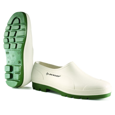 Dunlop B370411 White Unisex Comfy Waterproof Welly Shoes Rubber Clogs Wellies