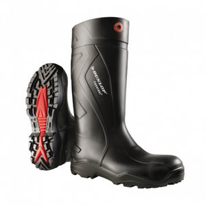 Dunlop Purofort+ Full Safety S5 Insulated Black Foamed PU Light Wellington Boots