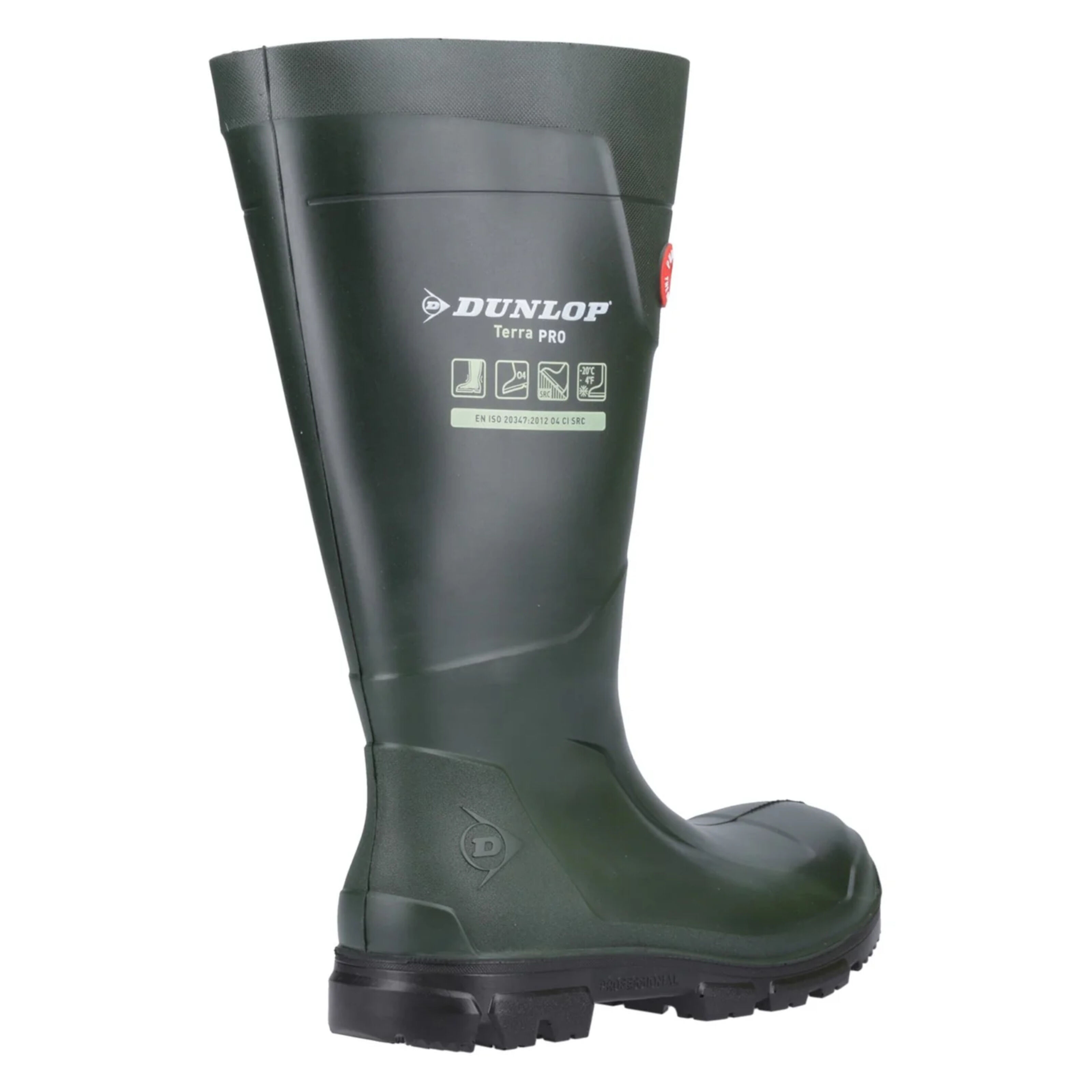 Dunlop Purofort Terrapro Green Steel Toe Cap Safety Wellington Boots