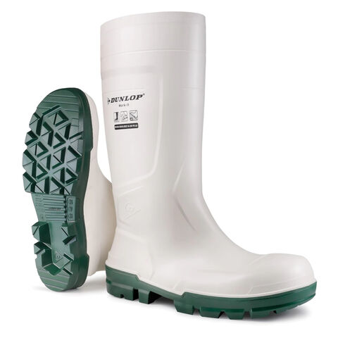 Dunlop Work-It NB1JB01 White Full Safety Steel Toe Cap Wellington Boots Wellies
