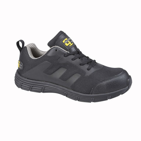 Grafters M080A S1P SRC Black Mesh Steel Toe Cap Sports Style Safety Trainers